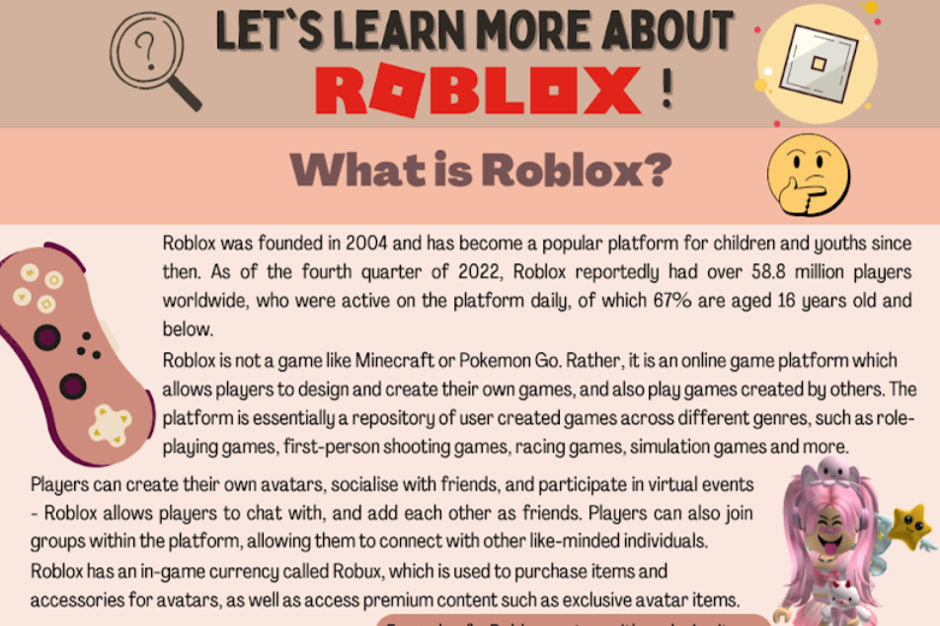 transition resources for primary 1 parents roblox